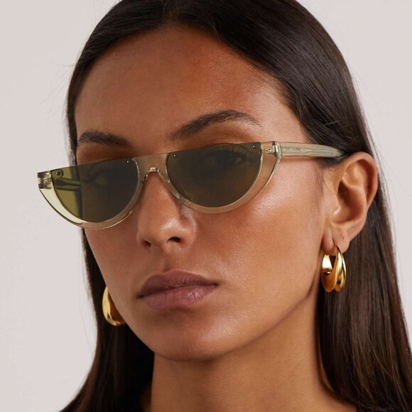 NEW SAINT LAURENT SL563 003 CLEAR GREEN WOMEN SUNGLASSES SAINT LAURENT SL563 003 - Picture 4 of 12